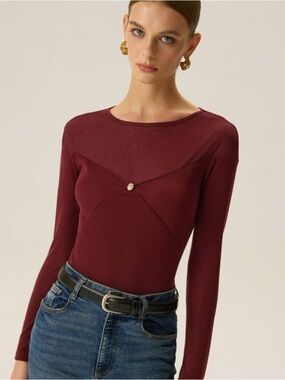 Commense Metal Shell detail long sleeve